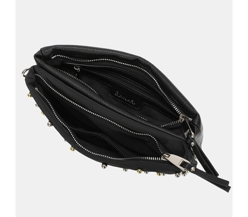 BINNARI 20781 GENIE Black Studded Bag