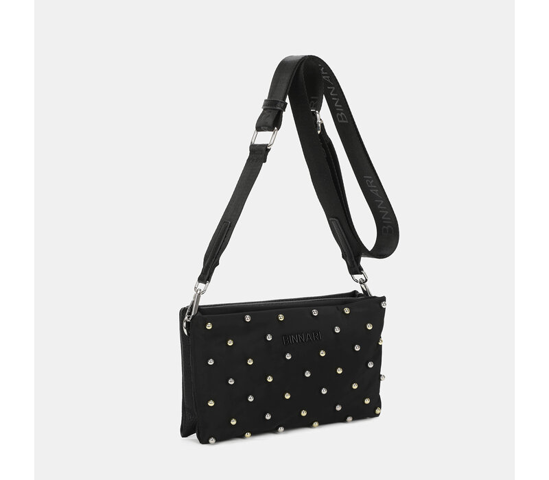 BINNARI 20781 GENIE Black Studded Bag