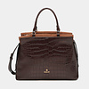 BINNARI BAGS BINNARI 20860 BBrown Croc Business Bag