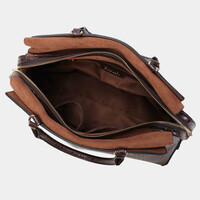 BINNARI 20860 BBrown Croc Business Bag