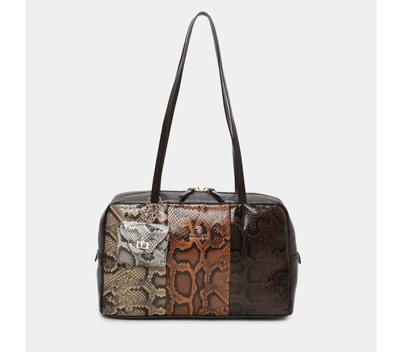 BINNARI 20840 LEVY Brown Multi Bowling Bag