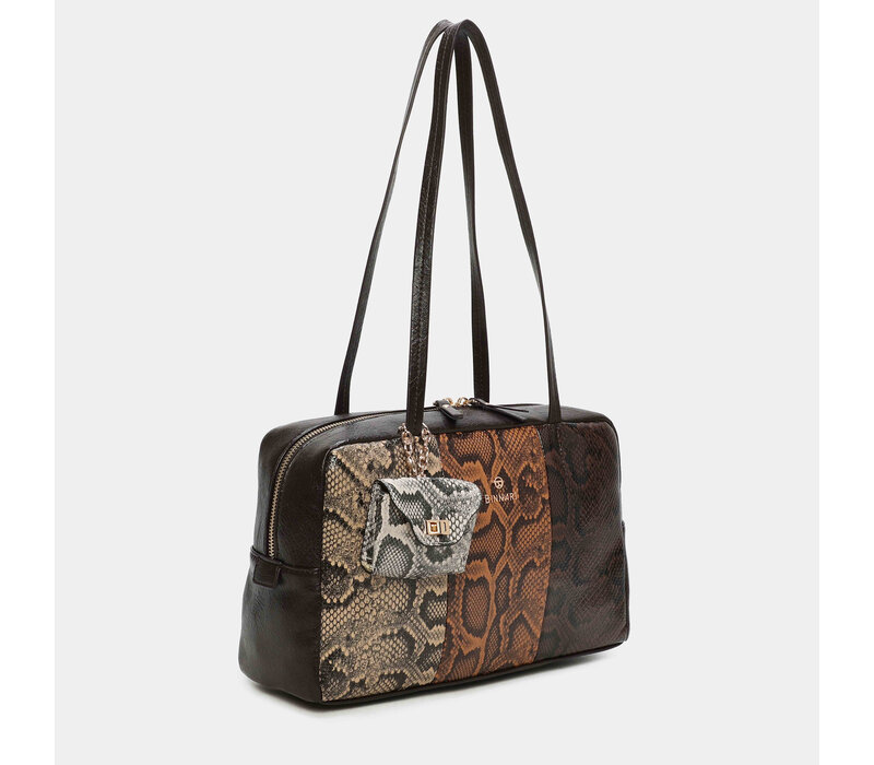 BINNARI 20840 LEVY Brown Multi Bowling Bag