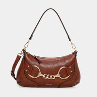 BINNARI 20740 Tan Buckle Handbag