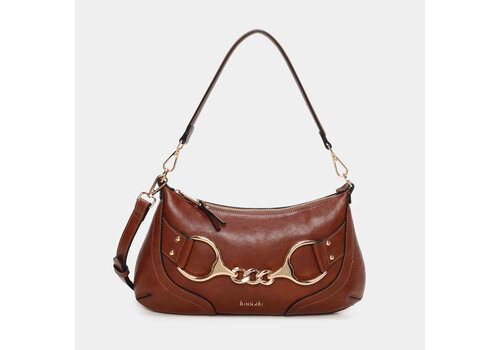 BINNARI BAGS BINNARI 20740 Tan Buckle Handbag