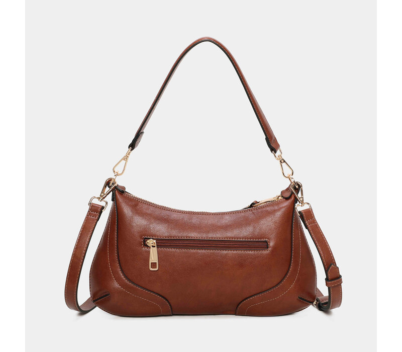 BINNARI 20740 Tan Buckle Handbag