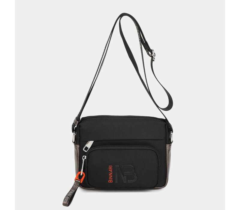 BINNARI 20731 Black Nylon Camera Bag