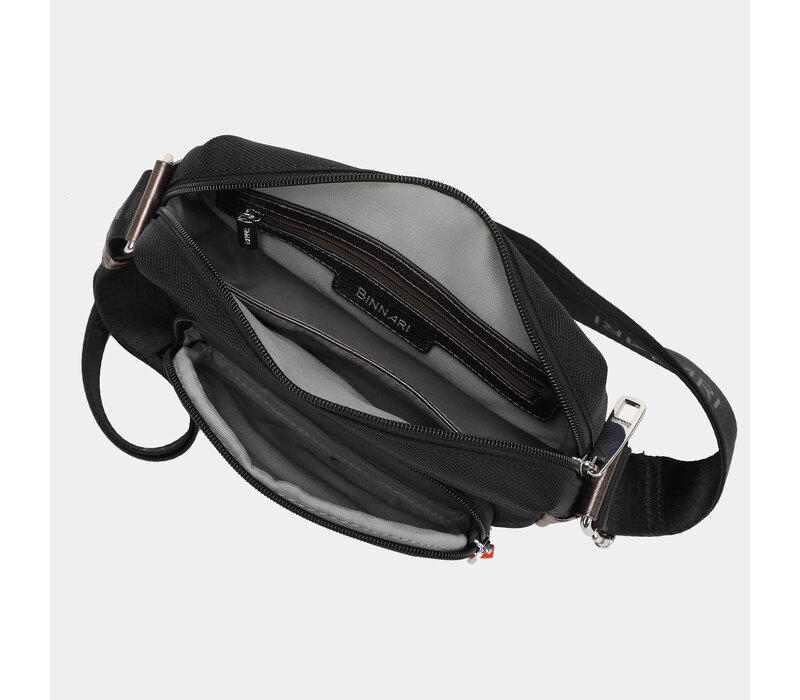 BINNARI 20731 Black Nylon Camera Bag