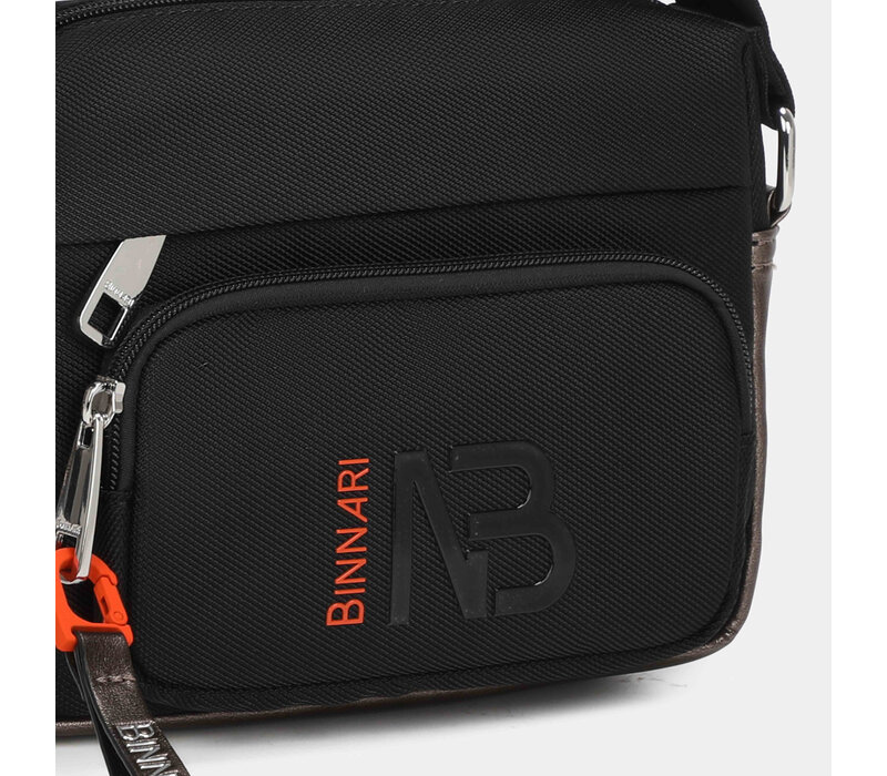 BINNARI 20731 Black Nylon Camera Bag