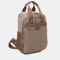 BINNARI 20811 Taupe Canvas Backpack