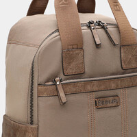 BINNARI 20811 Taupe Canvas Backpack