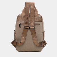 BINNARI 20811 Taupe Canvas Backpack