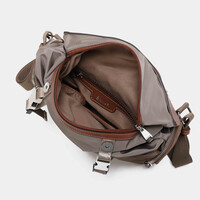 BINNARI 20851 Taupe Nylon Backpack