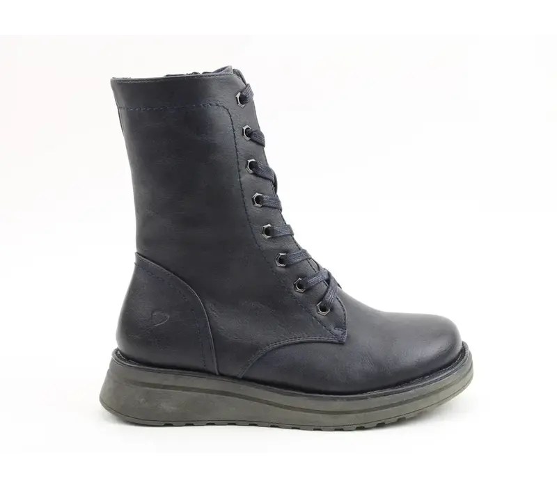 Heavenly Feet MARTINA4 Navy Mid Boot