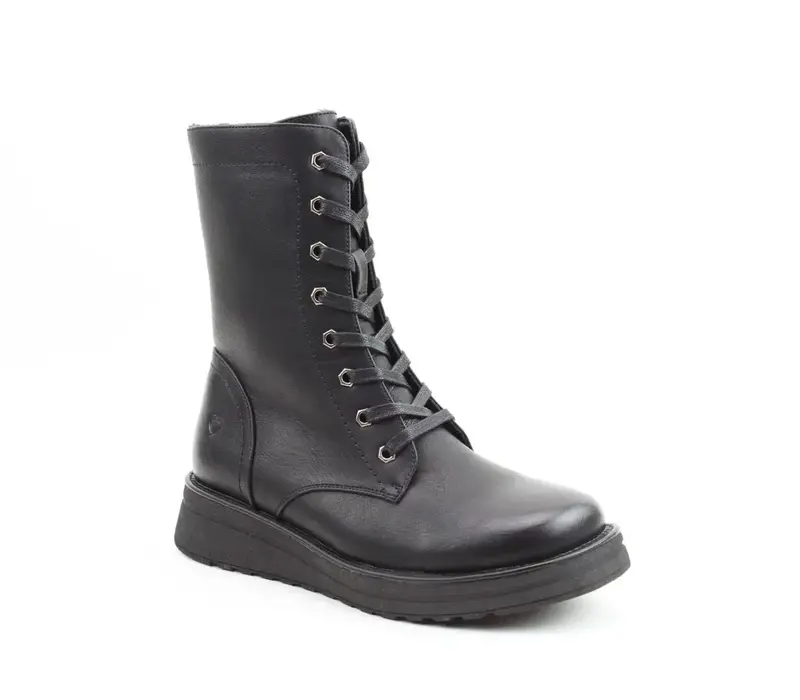 Heavenly Feet MARTINA4 Black Mid Boot