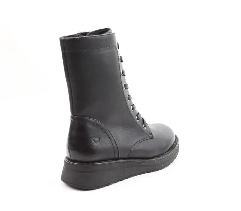 Heavenly Feet MARTINA4 Black Mid Boot