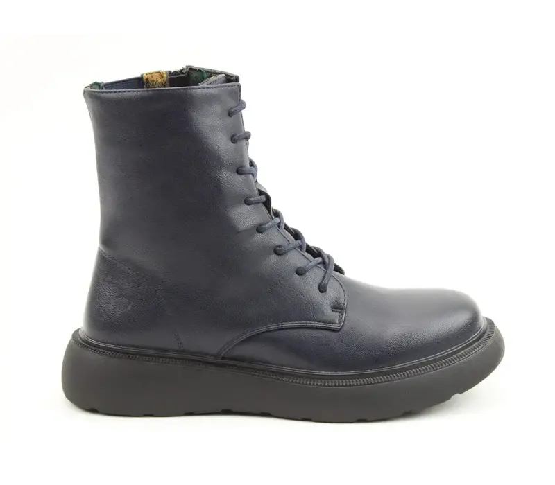 Heavenly Feet FERN Navy Laced Boots