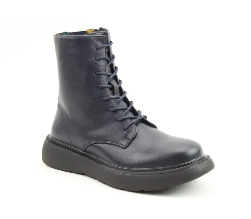 Heavenly Feet FERN Navy Laced Boots