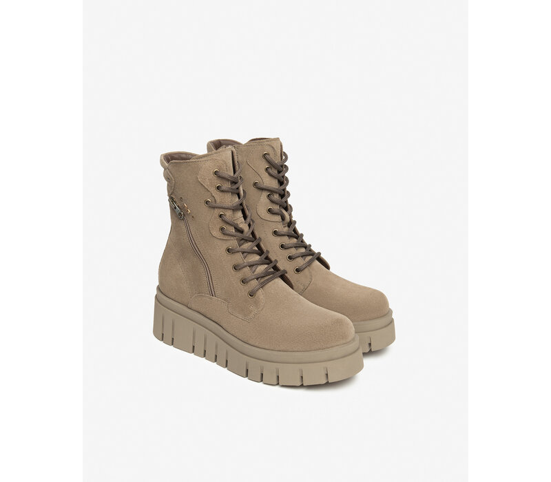NeroGiardini I514911D Taupe Suede Zip A/Boot