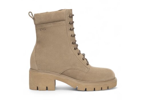NeroGiardini NeroGiardini I514812D Taupe Suede Block Heel