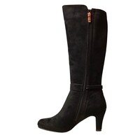 REDZ D6398 Black Suede Long Boot