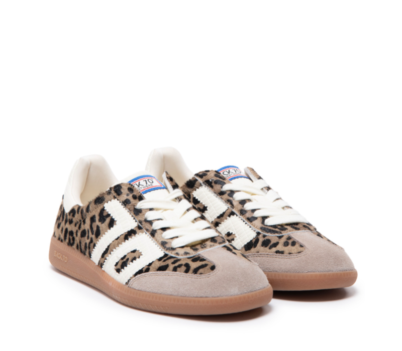 BACK 70 CLOUD Leopard Gum Sole Sneakers