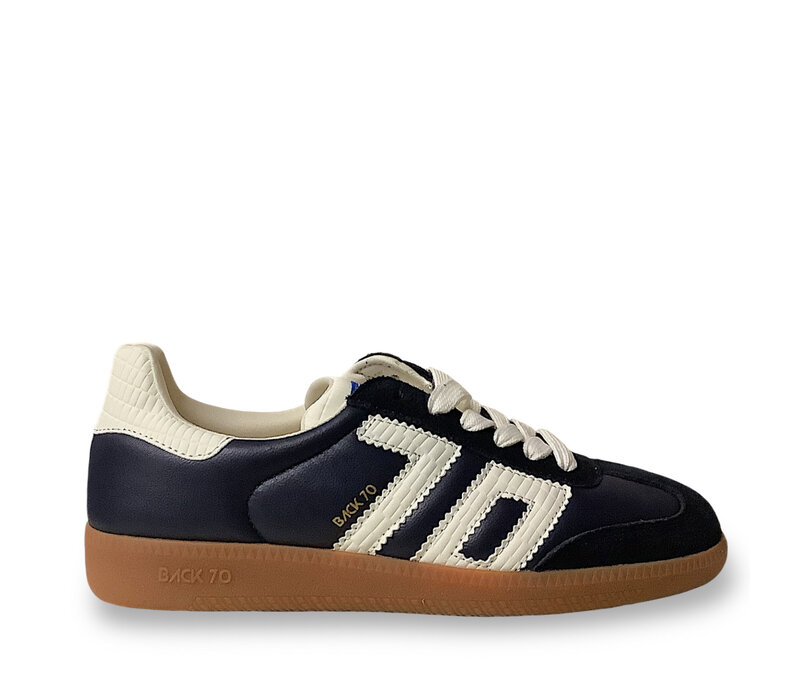 BACK 70 CLOUD Navy Gum Sole Sneakers
