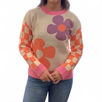 MD’M 3.50.210.10 Beige Daisy Sweater