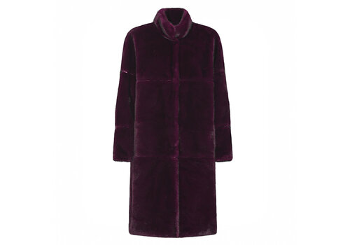 Micha A/W Micha 143 236 Plum Faux Fur Coat