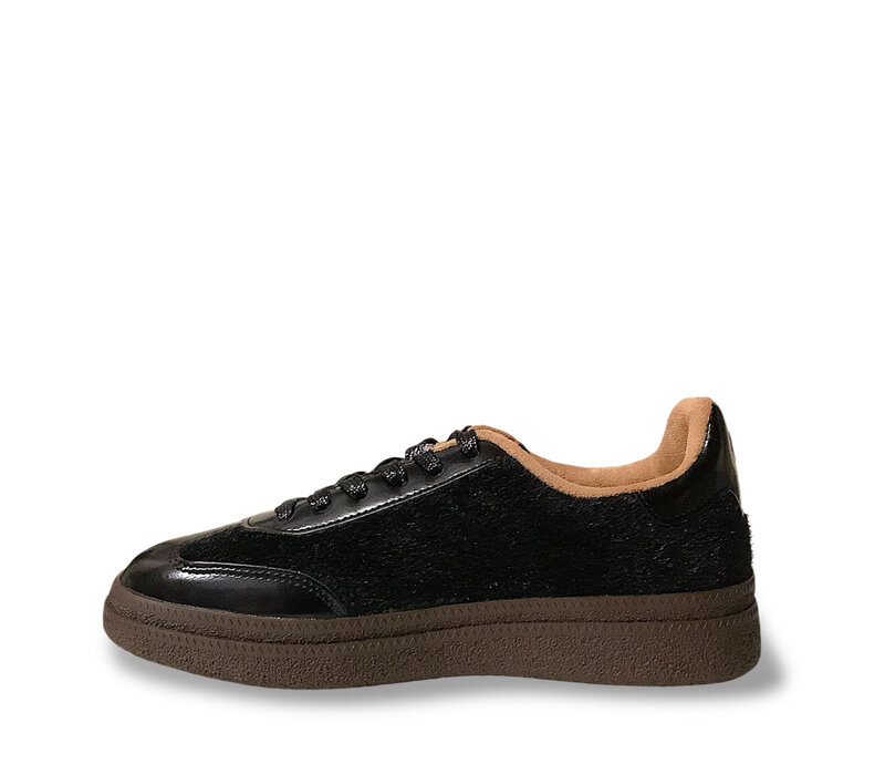 Heavenly Feet STEFFI Blk/Tan Leo Sneakers