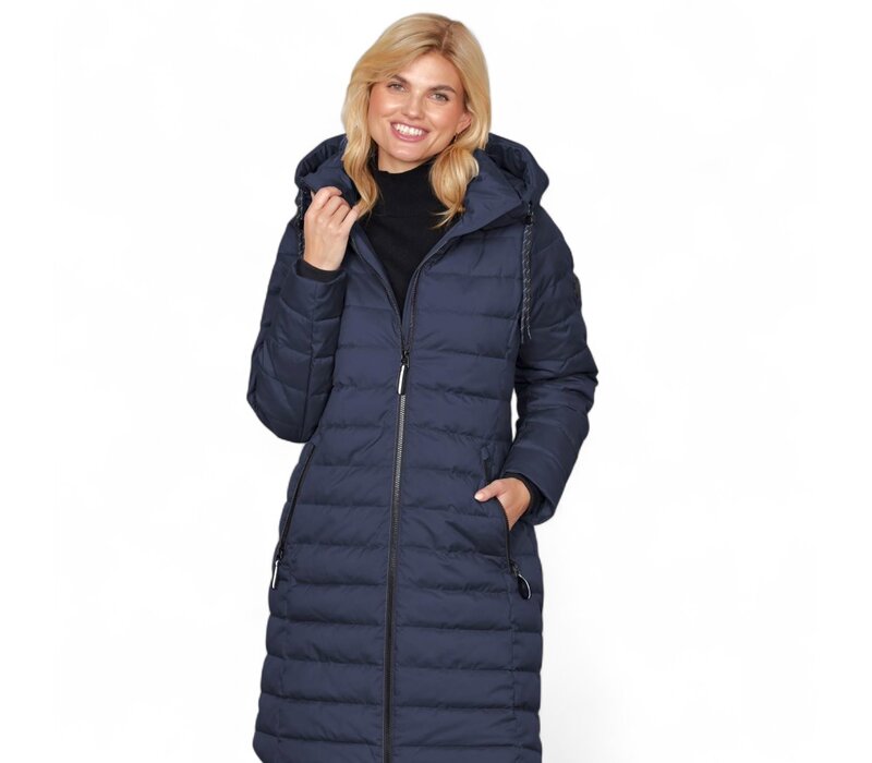 Junge MERETE Navy Quilted Coat