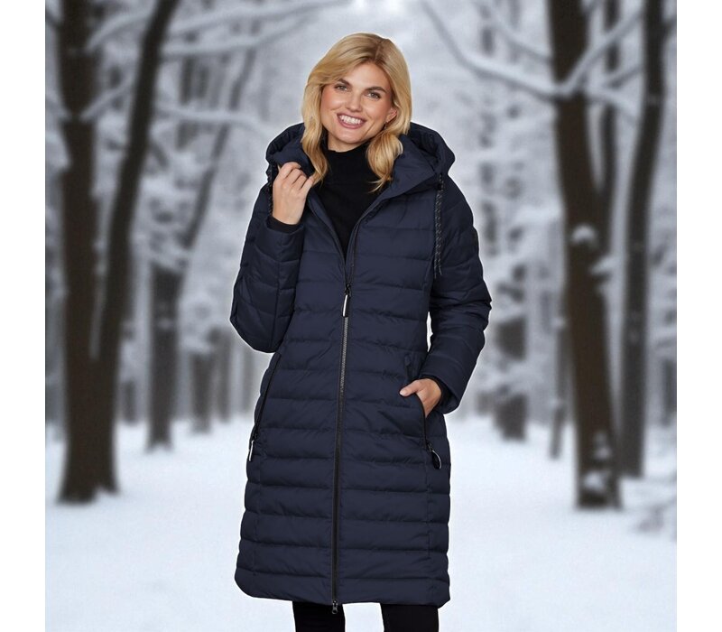 Junge MERETE Navy Quilted Coat