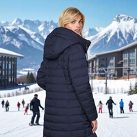 Junge MERETE Navy Quilted Coat