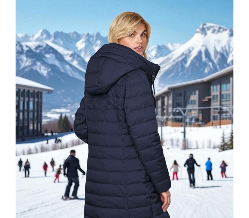 Junge MERETE Navy Quilted Coat