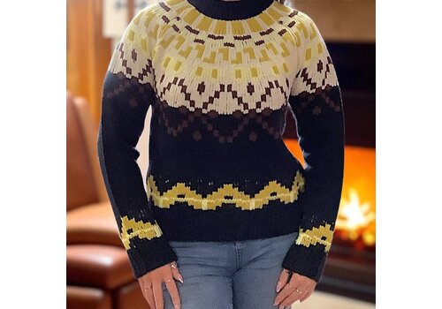 MD’M MD’M 3.50.200.20 Navy Fair Isle Sweater