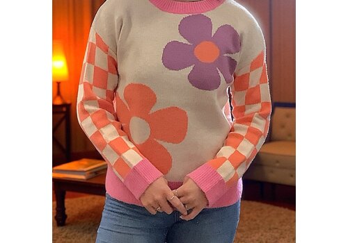 MD’M MD’M 3.50.210.10 Beige Daisy Sweater