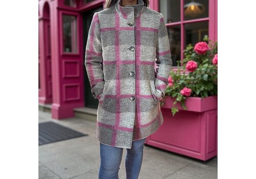 Tinta Tinta MAYELA Grey/Pink Wool mix Coat
