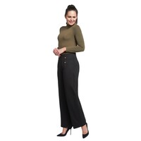 PINNS 610T Wide Leg Pants w/Gold Buttons