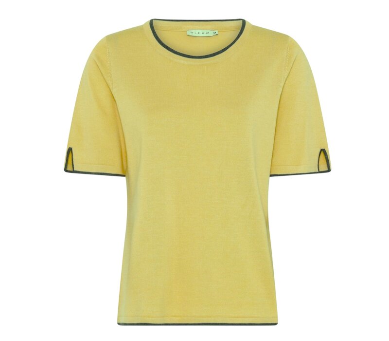 Micha 174 148 Yellow Short Sleeve Top