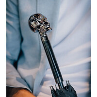 Umbrella - Cane Man Scull Black Umbrella