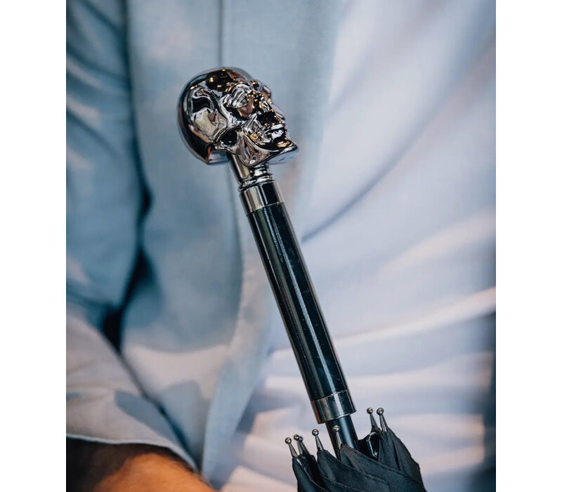Umbrella - Cane Man Scull Black Umbrella