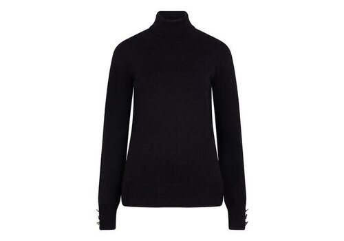EsQualo A/W Esqualo 07709 Black Polo Sweater w/Buttons