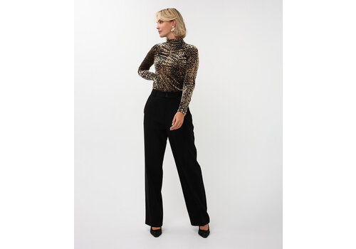 EsQualo A/W Esqualo 10734 Wide Leg Black Trousers