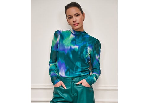 EsQualo A/W Esqualo 30704 Teal Mesh Top