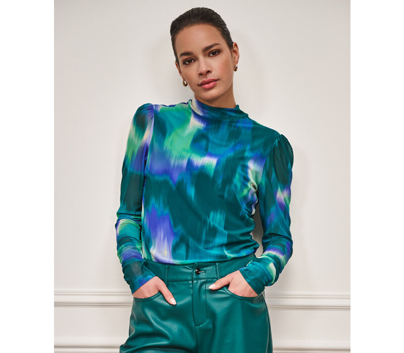 Esqualo 30704 Teal Mesh Top