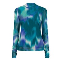 Esqualo 30704 Teal Mesh Top