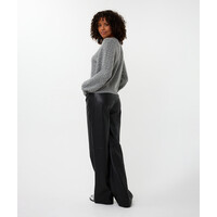 Esqualo 07700 Grey Studded Sweater
