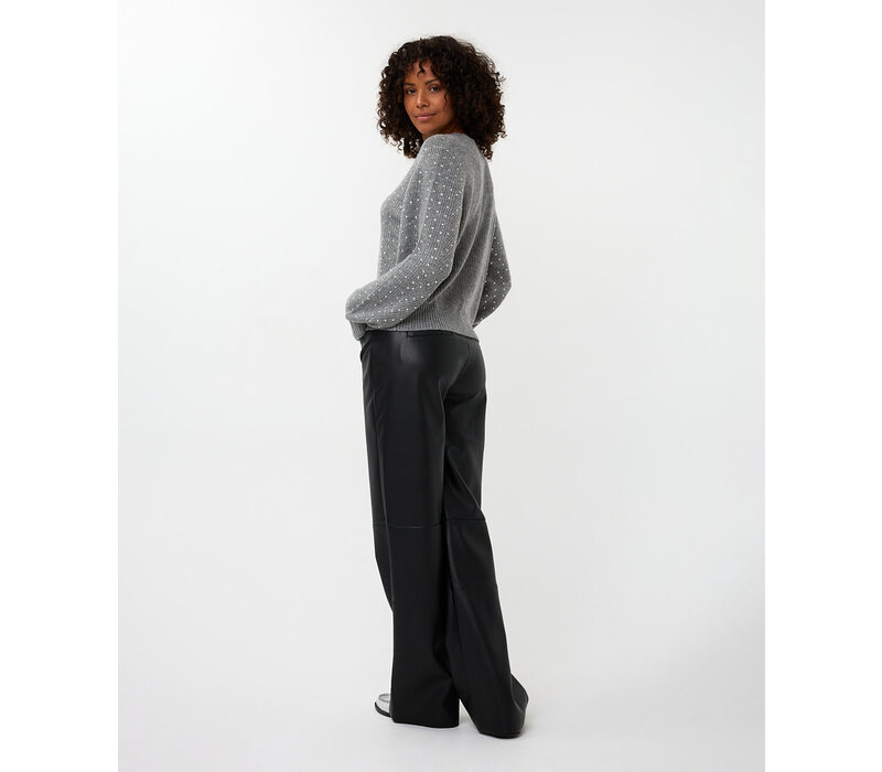 Esqualo 07700 Grey Studded Sweater