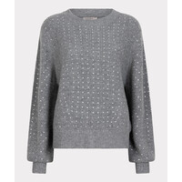 Esqualo 07700 Grey Studded Sweater