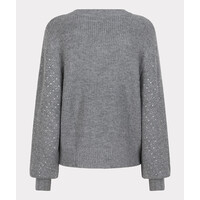 Esqualo 07700 Grey Studded Sweater