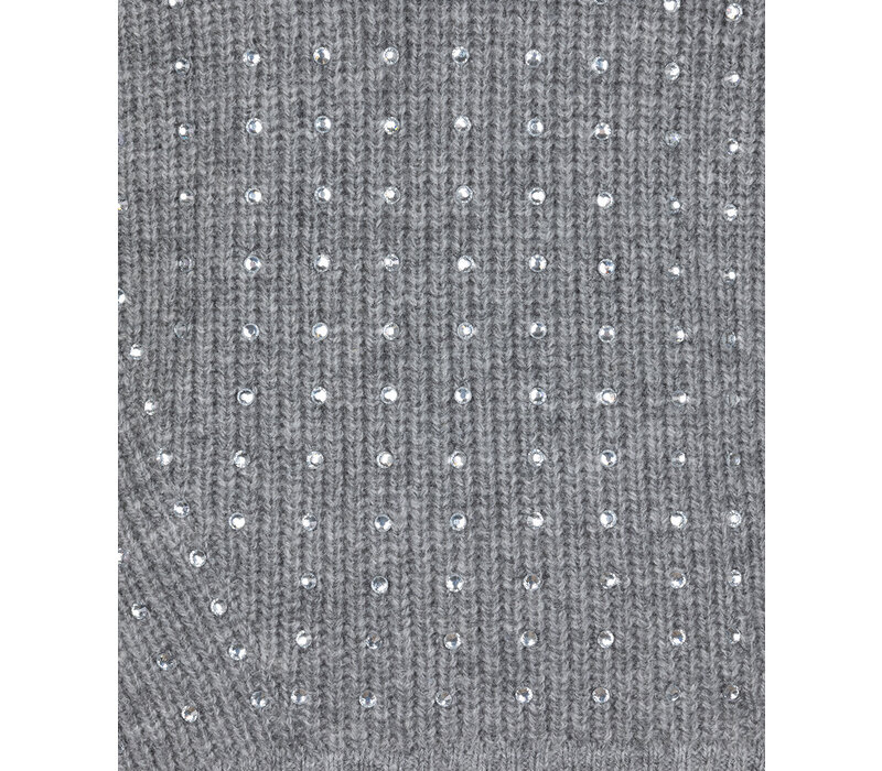 Esqualo 07700 Grey Studded Sweater